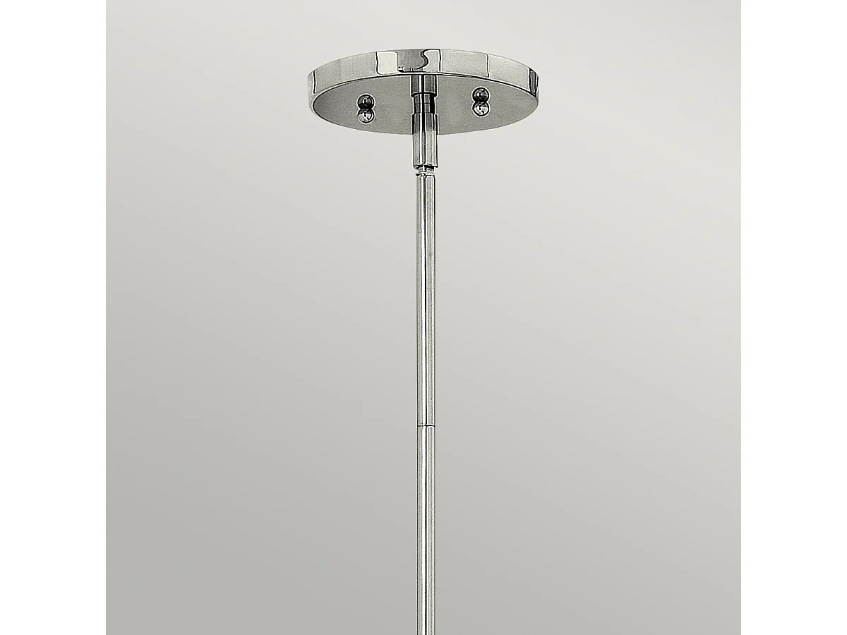 Elstead Zelda Mini suspension à 1 ampoule au plafond, nickel poli, E27