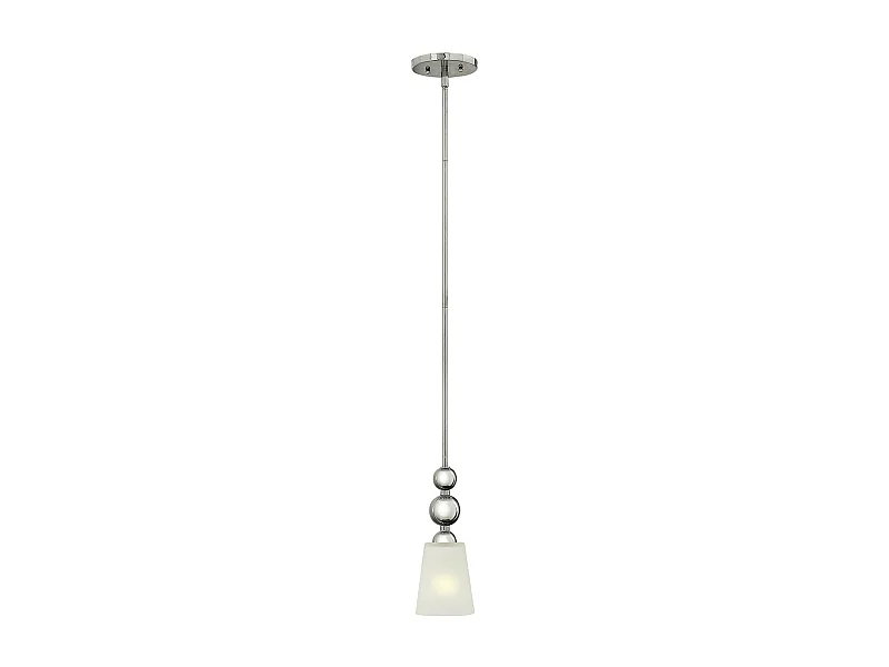 Elstead Zelda - Mini sospensione a soffitto a 1 luce nichel lucido, E27