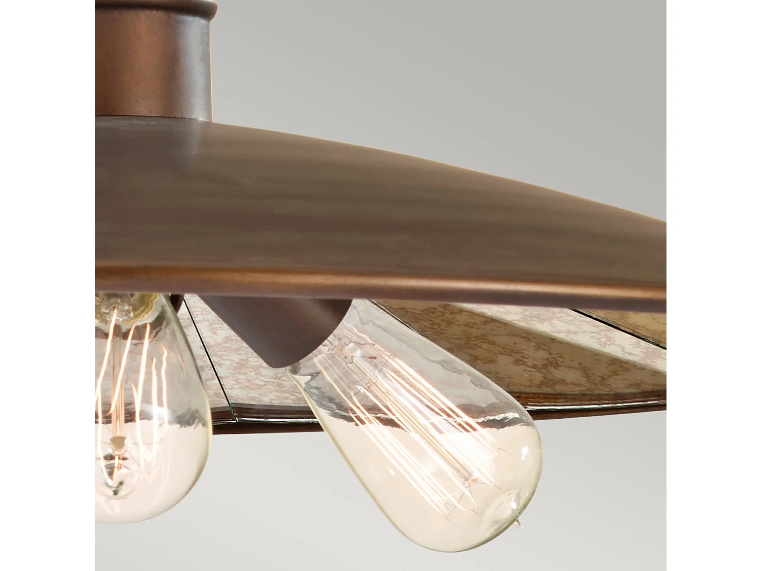 Lampadario Contemporaneo Urban Renewal Acciaio Bronzo Astral 3 Luci E27