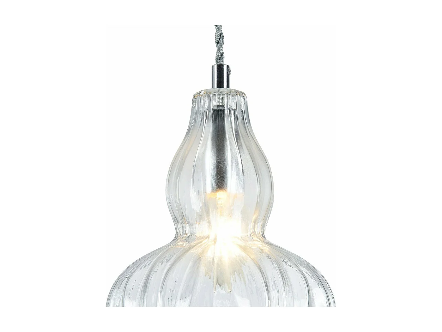 Eustoma Plafonnier Dome Nickel, 1 lumière, E14