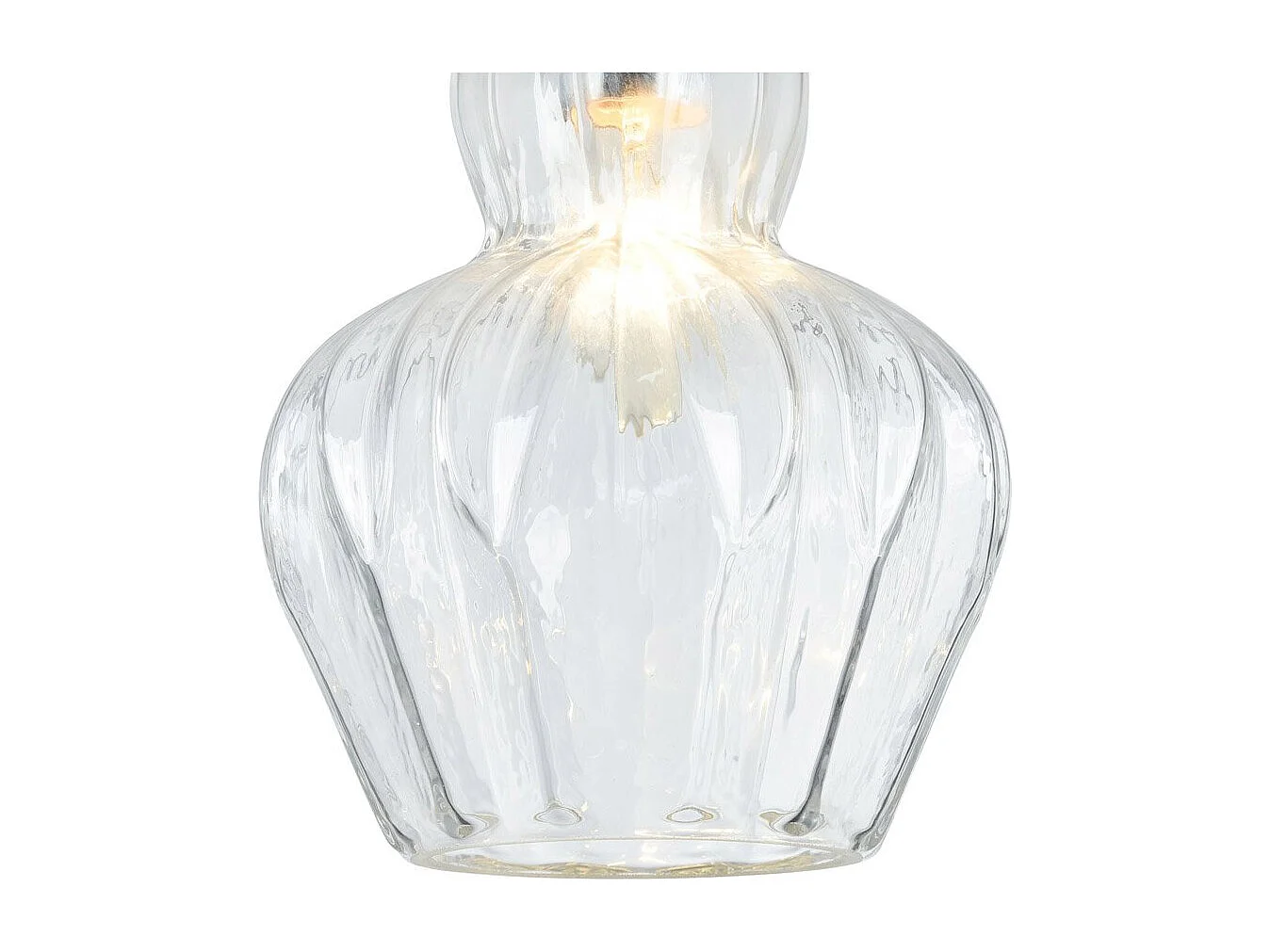 Eustoma Dome Decken-Pendelleuchte Nickel, 1-flammig, E14