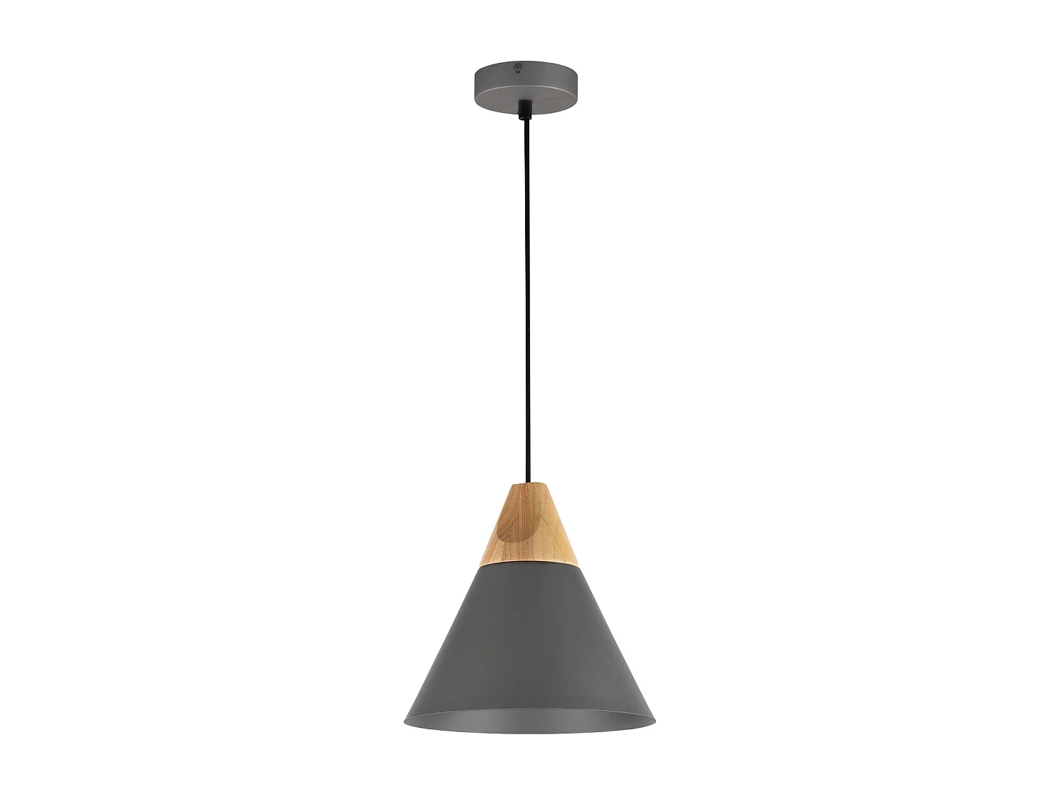 Bicones Lampada a Sospensione Dome Soffitto Nera, 1 Luce, E27