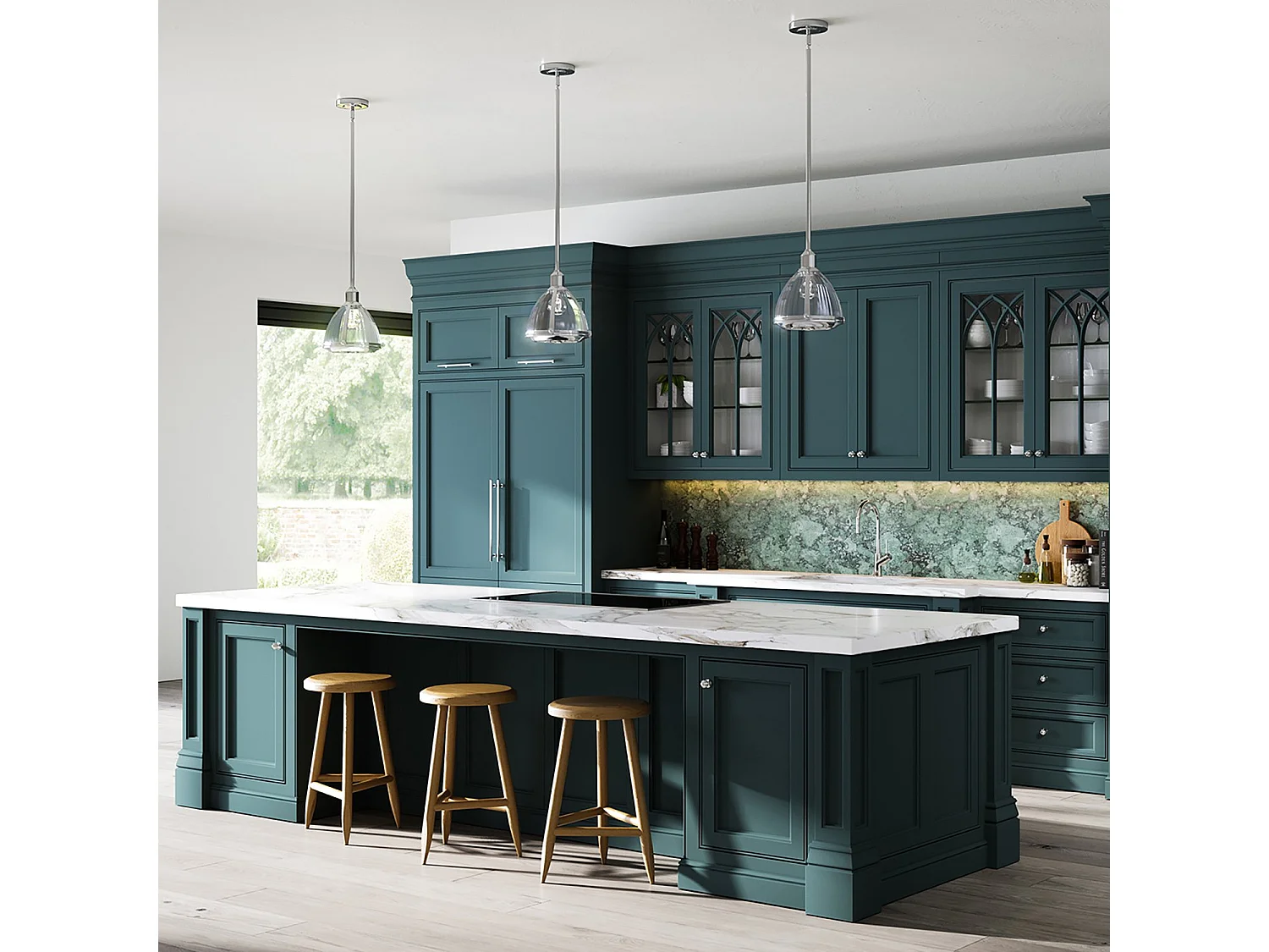 Elroy Hinkley 1 licht Pendelleuchte Nickel poliert