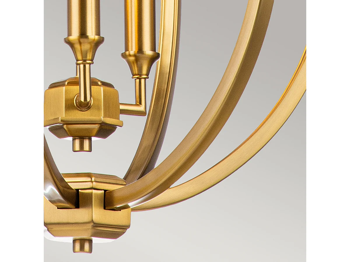 Elstead Feiss Corinne Sfärisk taklampa polerad mässing