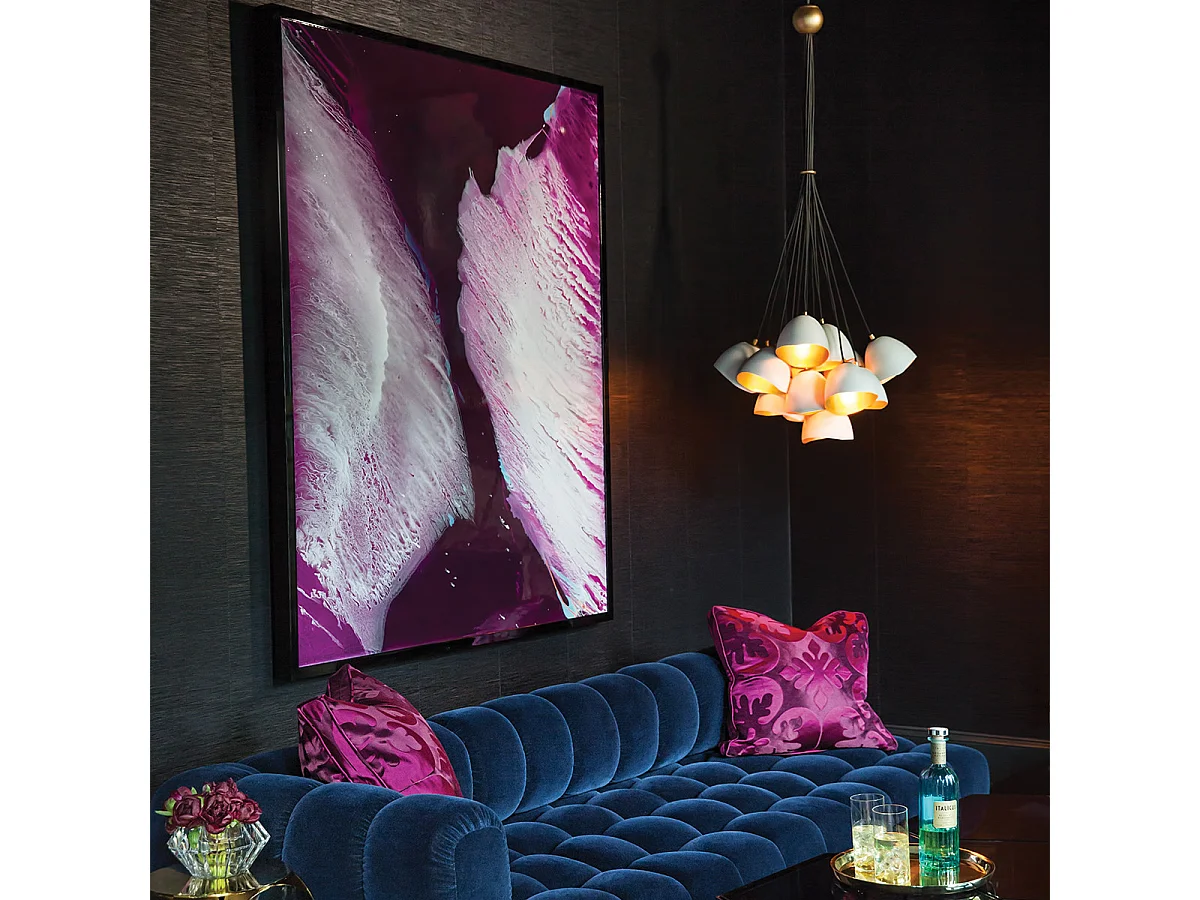 Lampadario Industrial Nordico Nula Acciaio 15 Luci E14