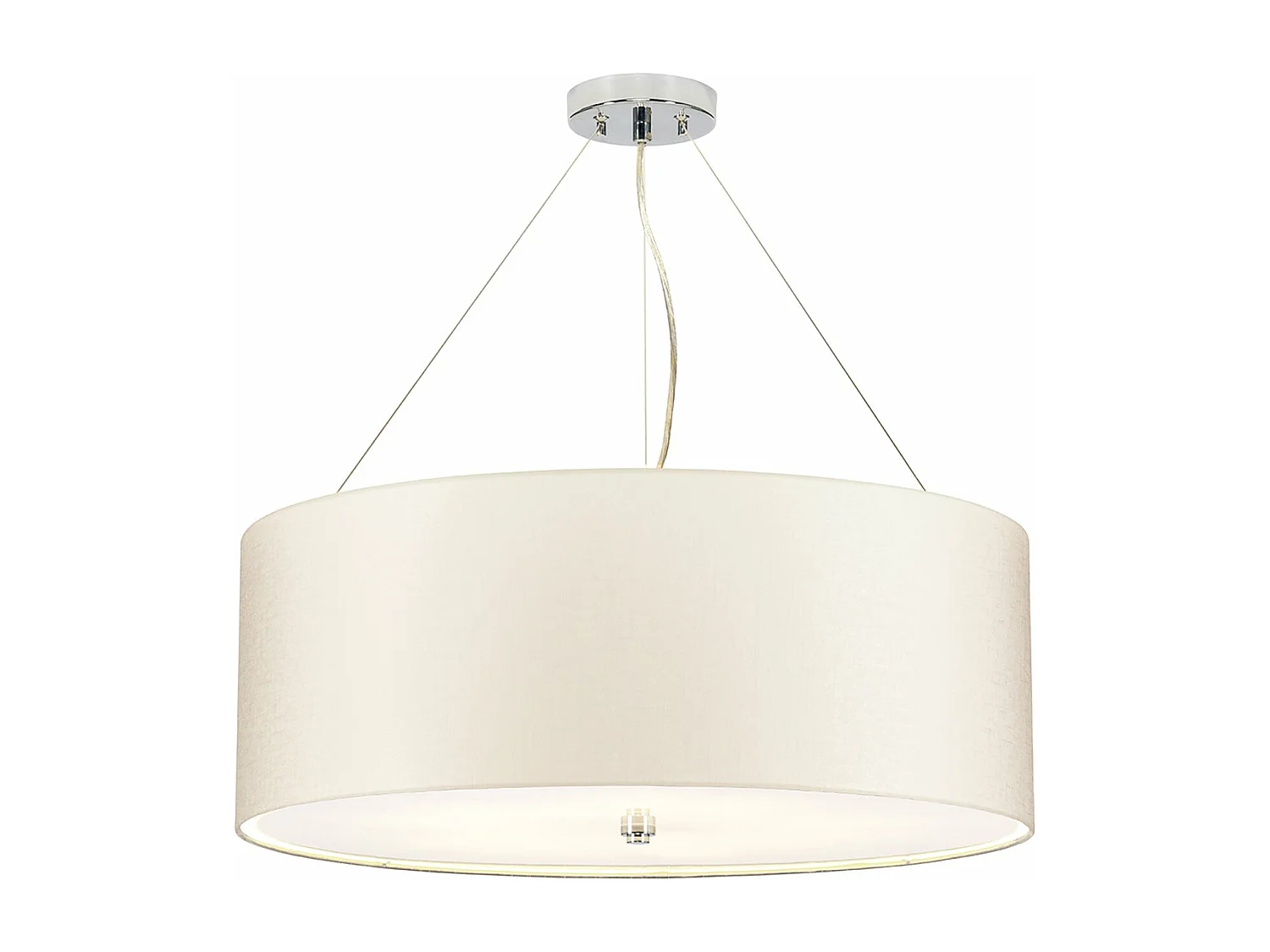 Lampadario Contemporaneo Pearce Acciaio Cromo Lucido 5 Luci E27