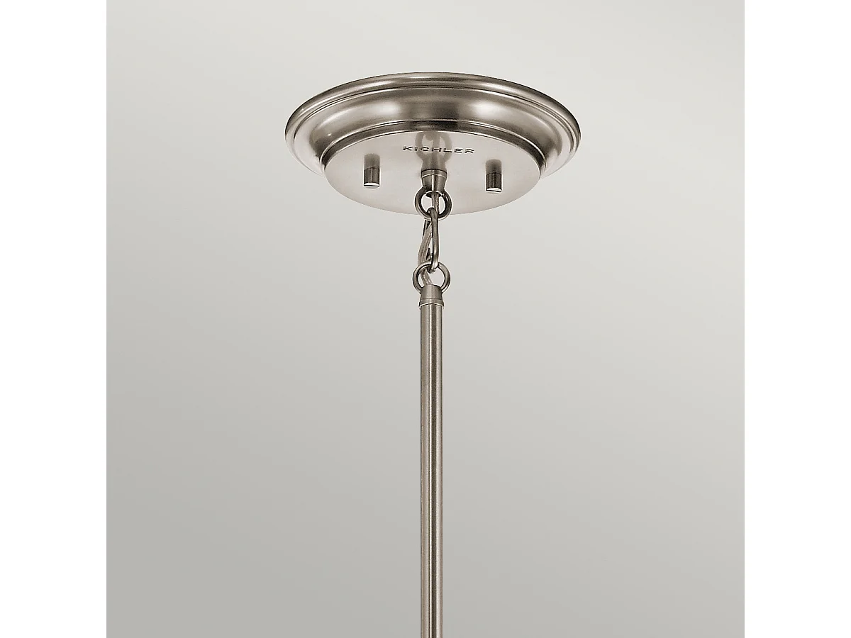 Mini sospensione a 1 luce Elstead Waverly, peltro classico, attacco E27