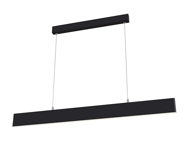 Step Integrierte lineare LED-Deckenpendelleuchte Schwarz