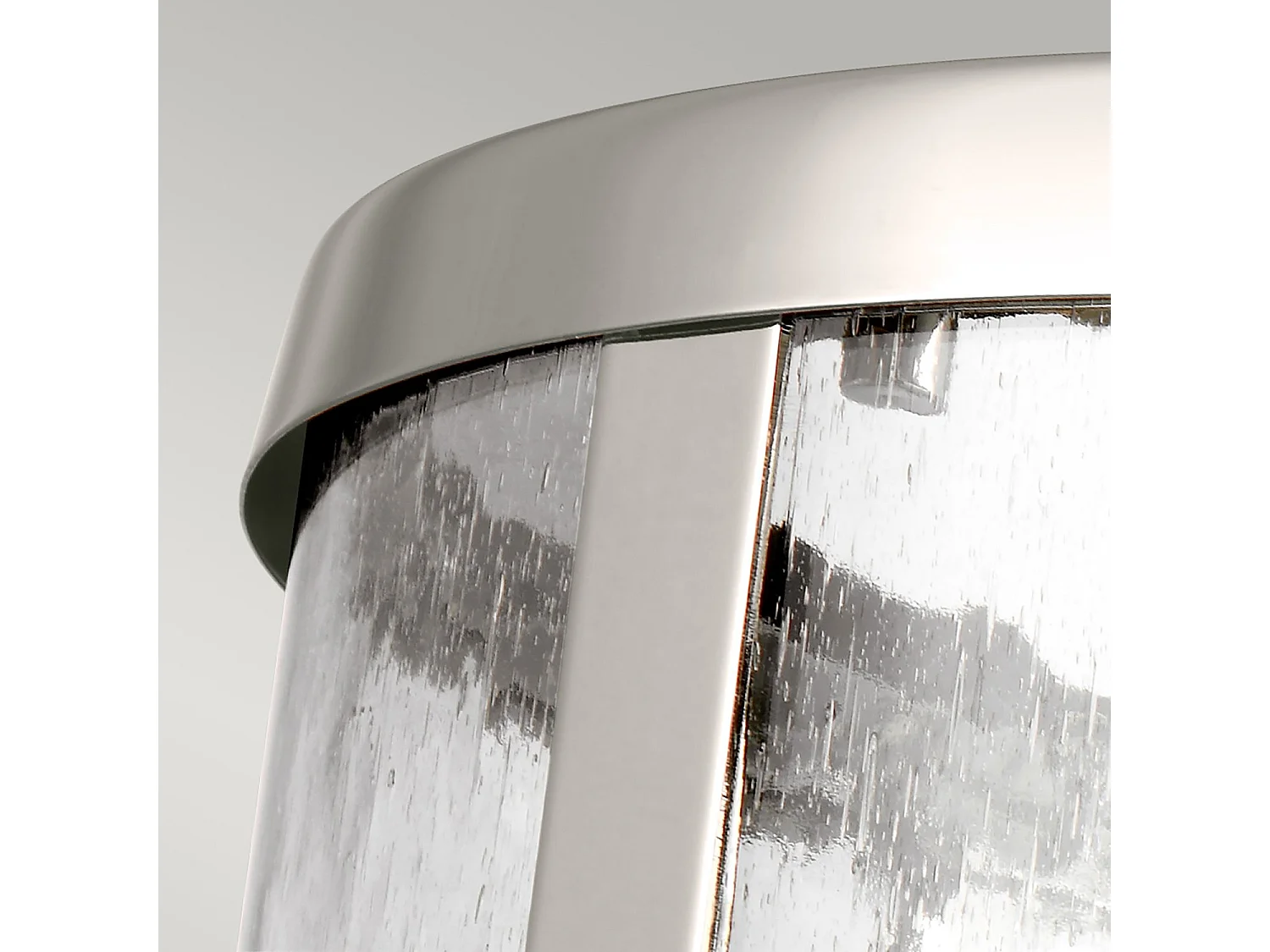 Sospensione Contemporanea Harrow Alluminio Nichel Lucido Vetro 1 Luce E27 D20Cm