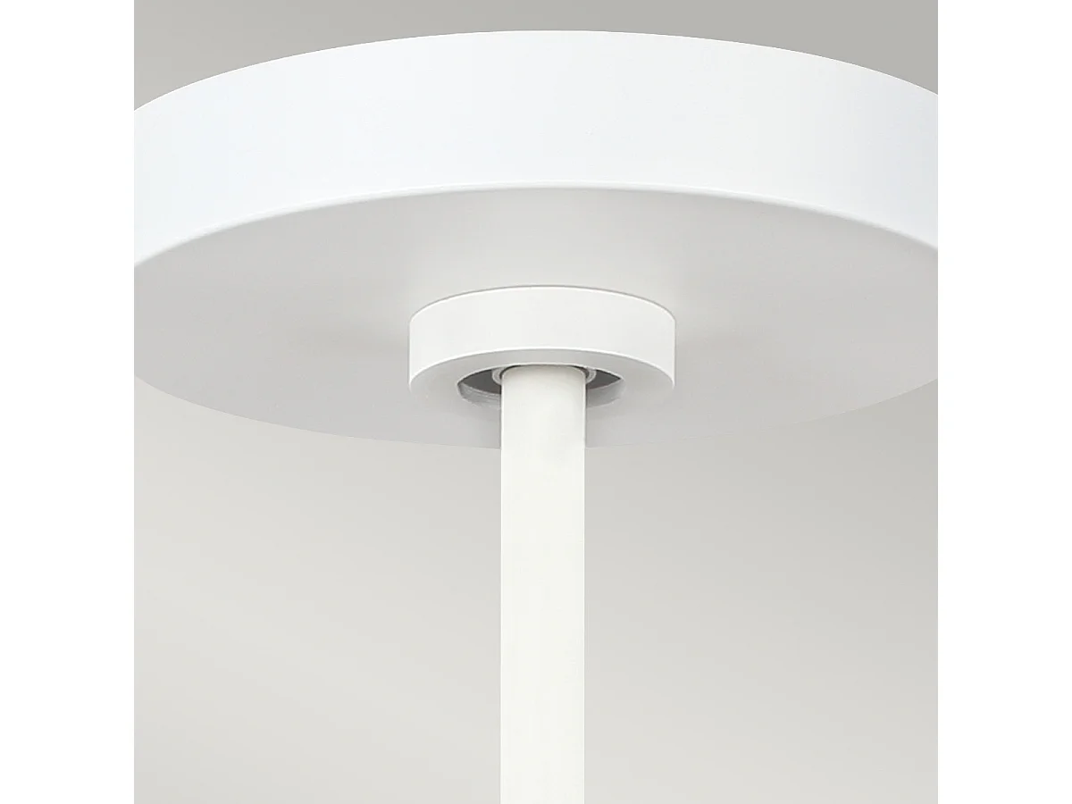 Suspension à 5 ampoules Elstead Asher, blanc mat, E14