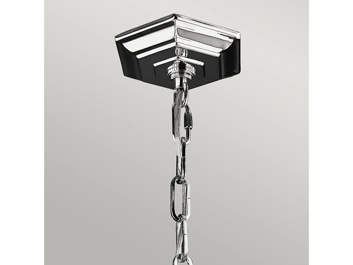 Elstead Corinne - Sospensione a soffitto sferica a 6 luci nichel lucido, E14