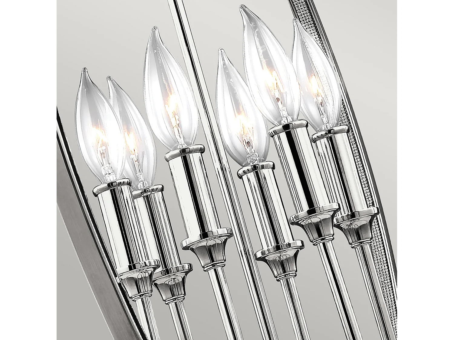 Elstead Corinne - Sospensione a soffitto sferica a 6 luci nichel lucido, E14