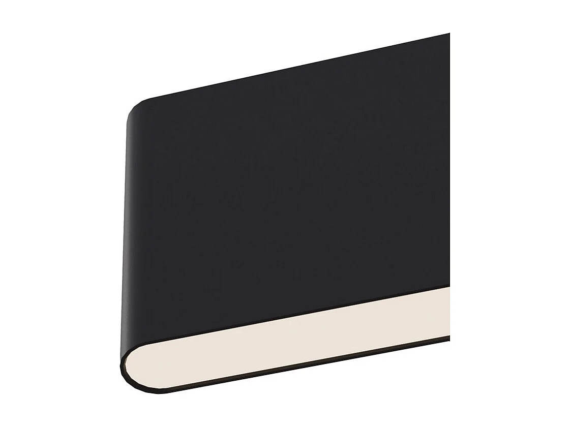 Step Integrierte lineare LED-Deckenpendelleuchte Schwarz