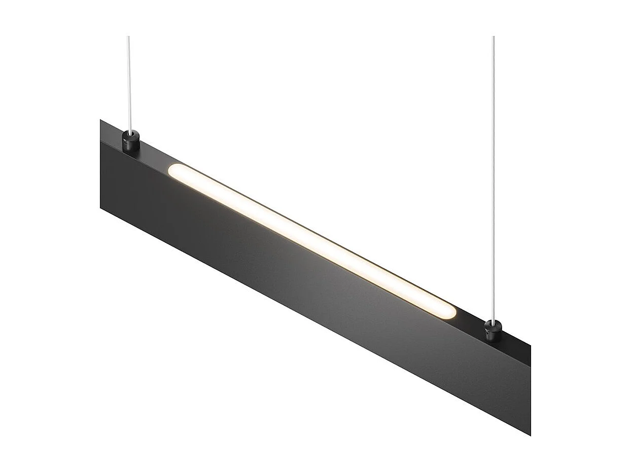 Step Integrierte lineare LED-Deckenpendelleuchte Schwarz