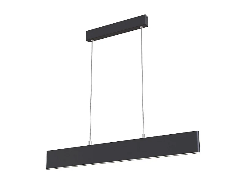 Step Integrierte lineare LED-Deckenpendelleuchte Schwarz