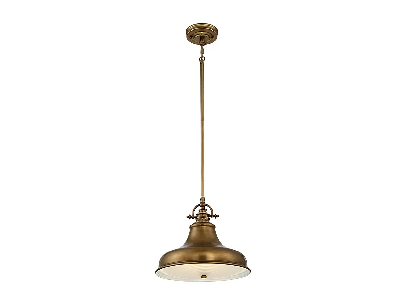 Elstead Emery - Sospensione a soffitto a cupola a 1 luce Ottone invecchiato, E27