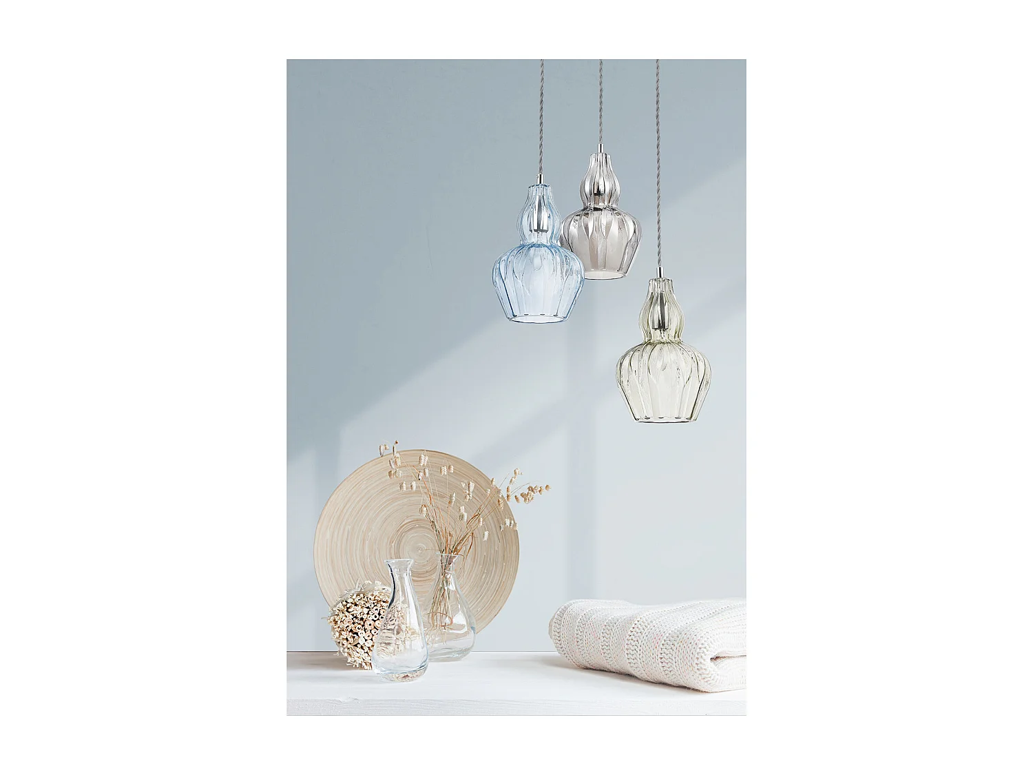 Eustoma Lámpara Colgante Techo Dome Níquel, 1 Luz, E14