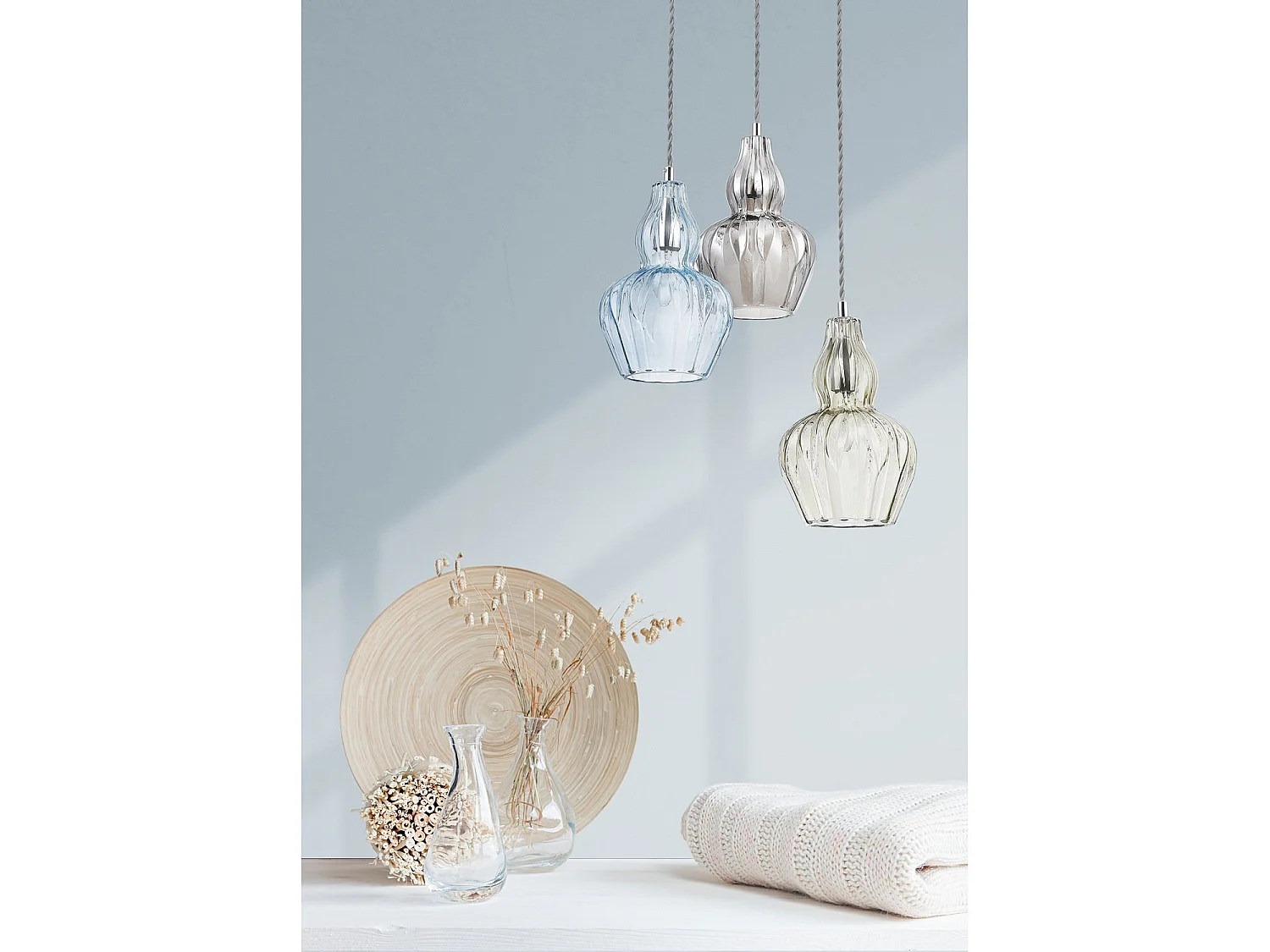 Eustoma Lampada a Sospensione a Soffitto Dome Nichel, 1 Luce, E14