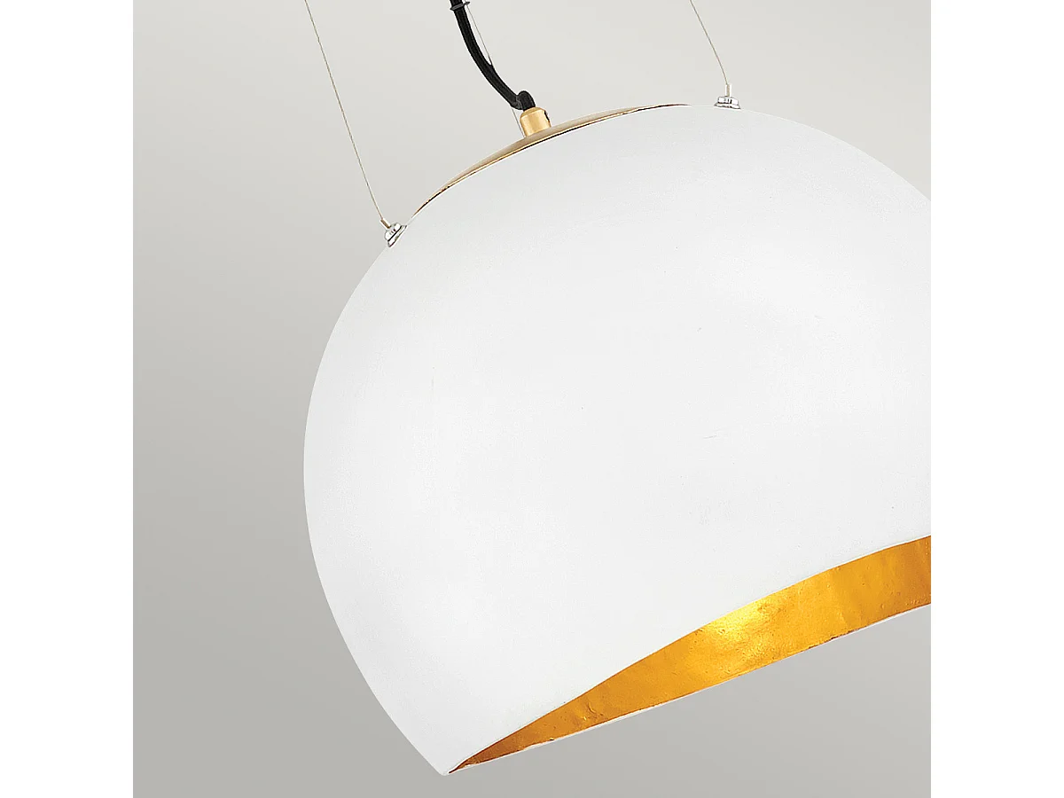 Nula Lisa McDennon by Hinkley 1 licht Pendelleuchte Shell White, Luxe Gold