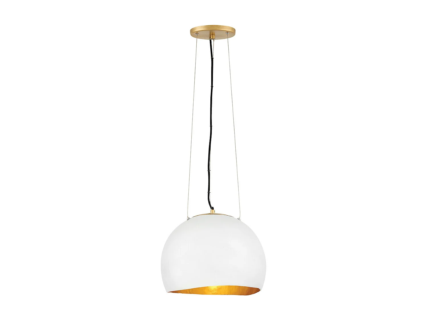 Nula Lisa McDennon by Hinkley 1 licht Pendelleuchte Shell White, Luxe Gold