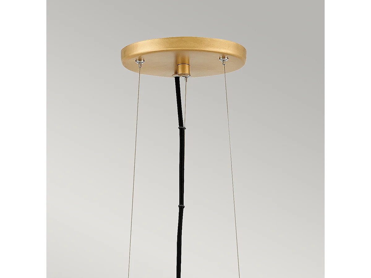 Nula Lisa McDennon by Hinkley 1 licht Pendelleuchte Shell White, Luxe Gold