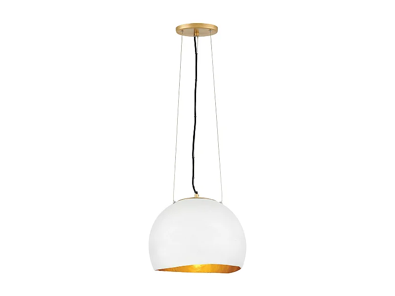 Nula Lisa McDennon by Hinkley 1 licht Pendelleuchte Shell White, Luxe Gold