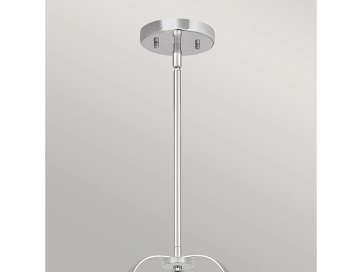 Elstead Quoizel Wimberley Dome Suspension Plafonnier Chrome Poli