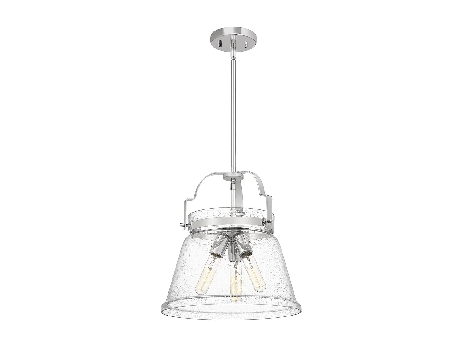 Elstead Quoizel Wimberley Dome Suspension Plafonnier Chrome Poli