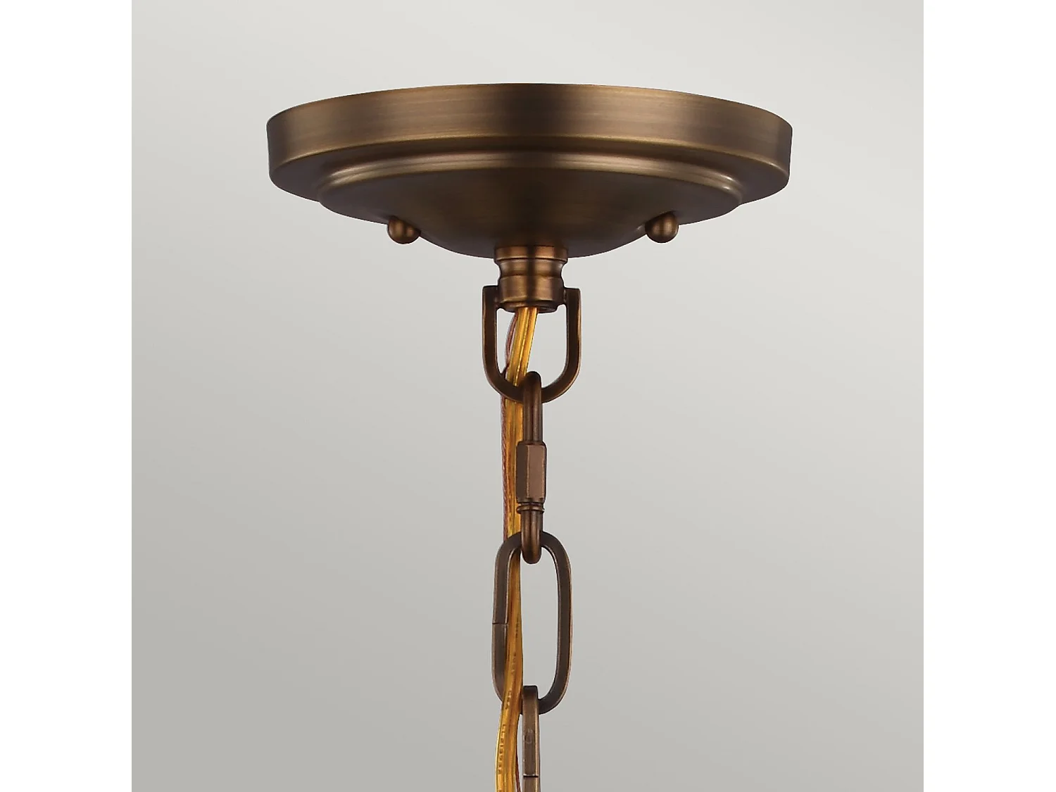 Lampadario Contemporaneo Cadence Acciaio Ottone Antico Vetro Nero 2 Luci E27