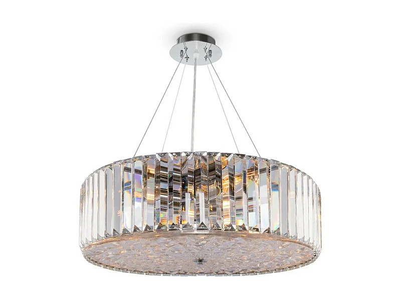 Maytoni Recinto Plafón Modern Recinto 8 Luces Cromo Cristal