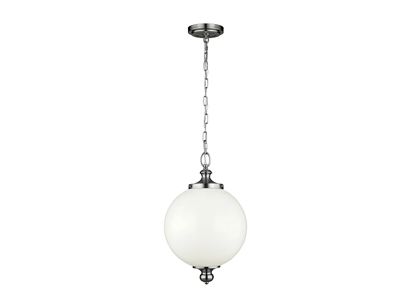 Elstead Parkman - 1 licht Large Globe Deckenanhänger aus poliertem Nickel, E27