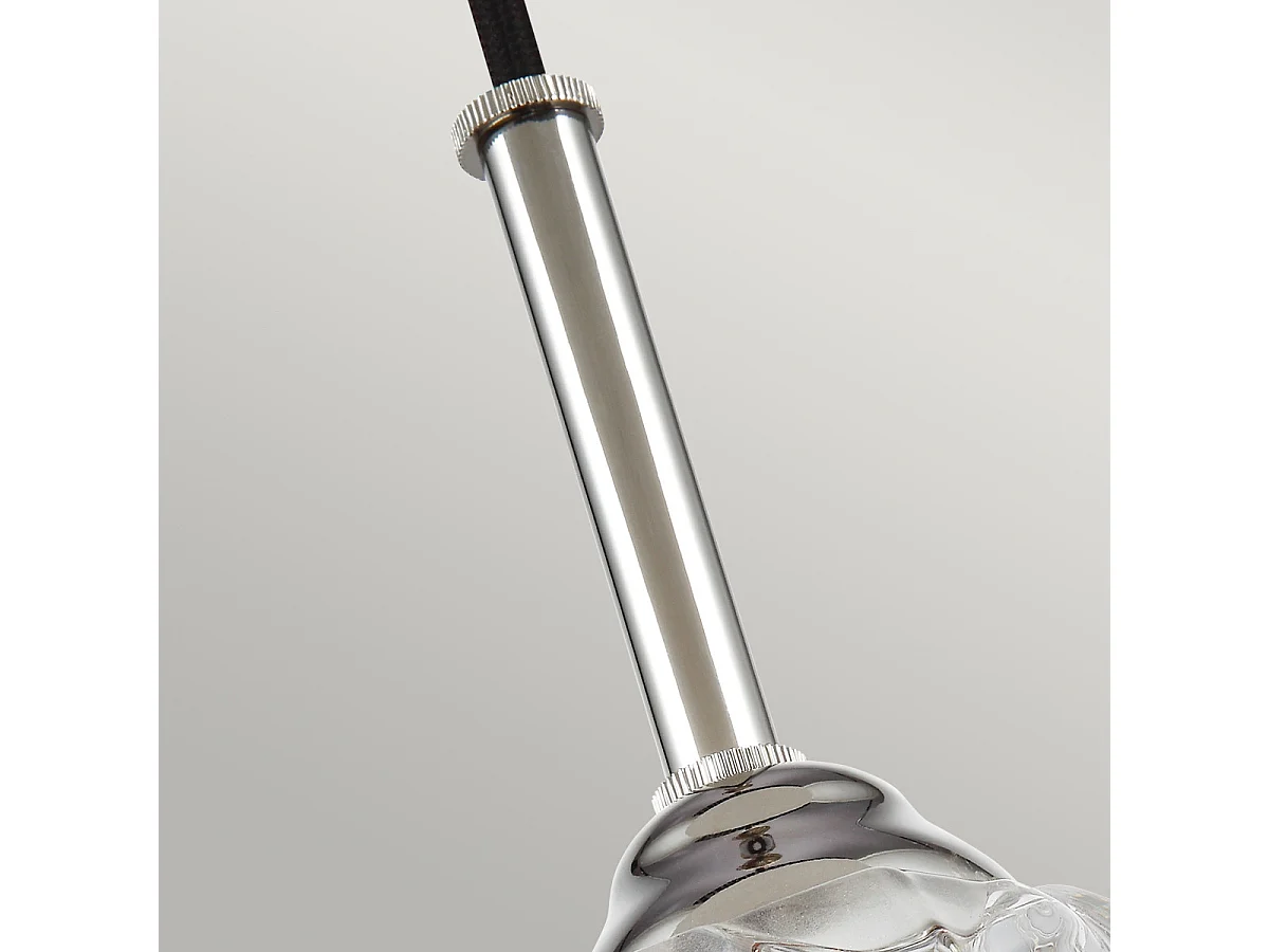 Elstead Rubin - 1 Lichtdecke Mini Anhänger poliertes Nickel, G9