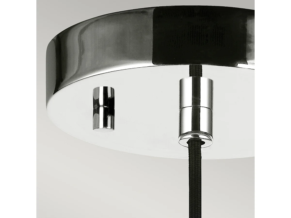 Elstead Rubin - Mini sospensione a soffitto a 1 luce nichel lucido, G9