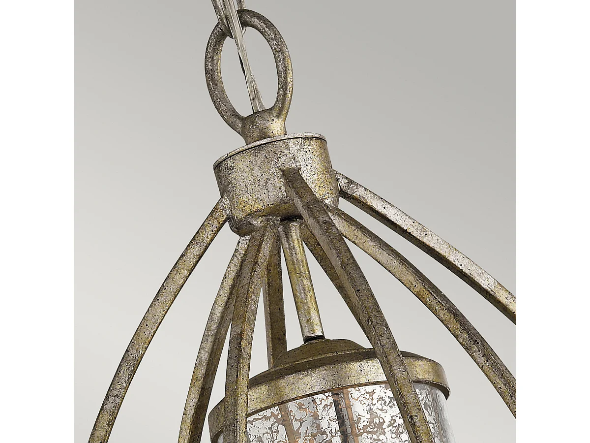 Elstead Rosalie - 1 Licht Deckenpendelleuchte Gold, E27