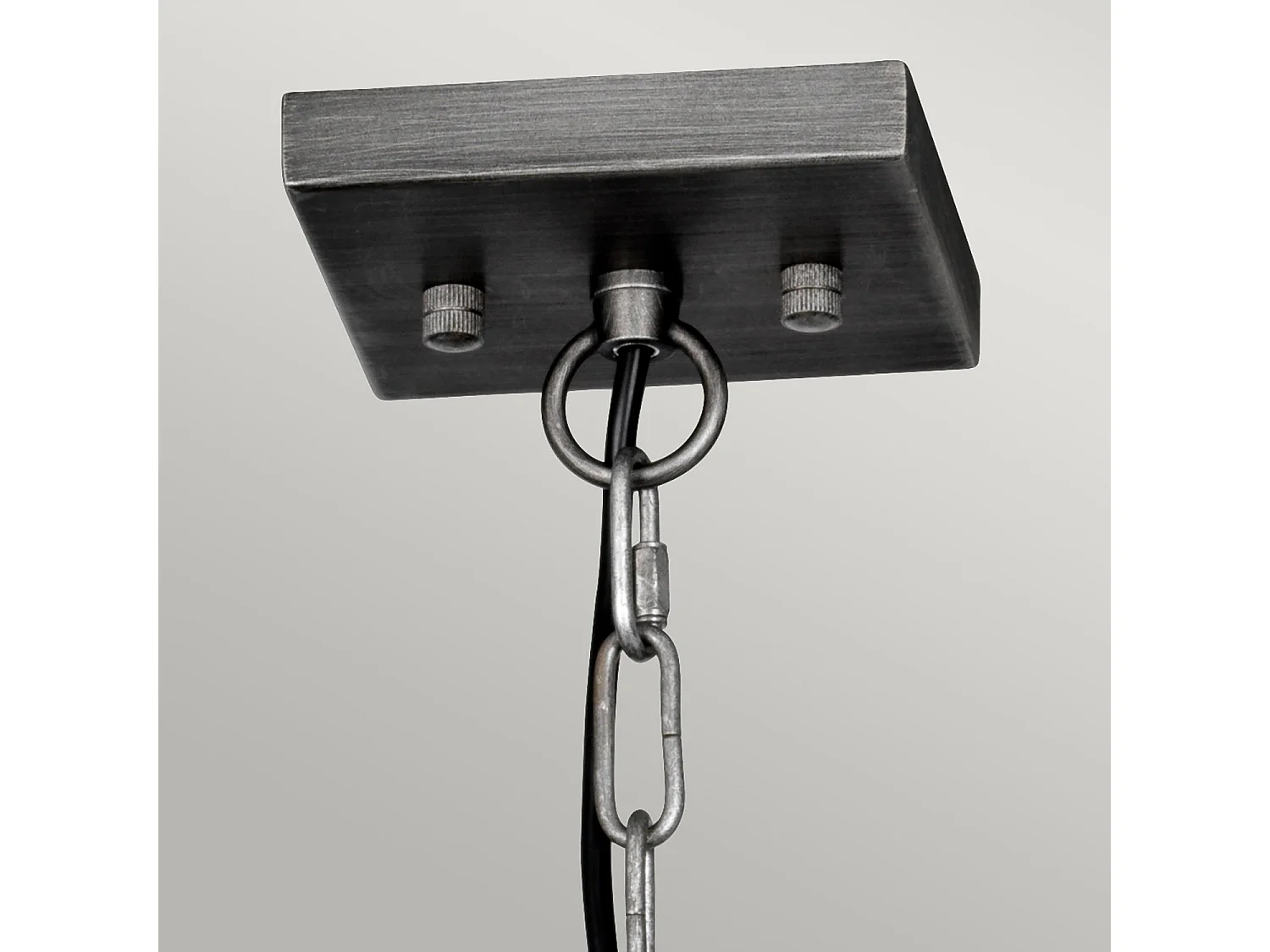 Lampadario Industrial Nordico Louvre Acciaio Ccanna Di Fucile Vetro 6 Luci E27