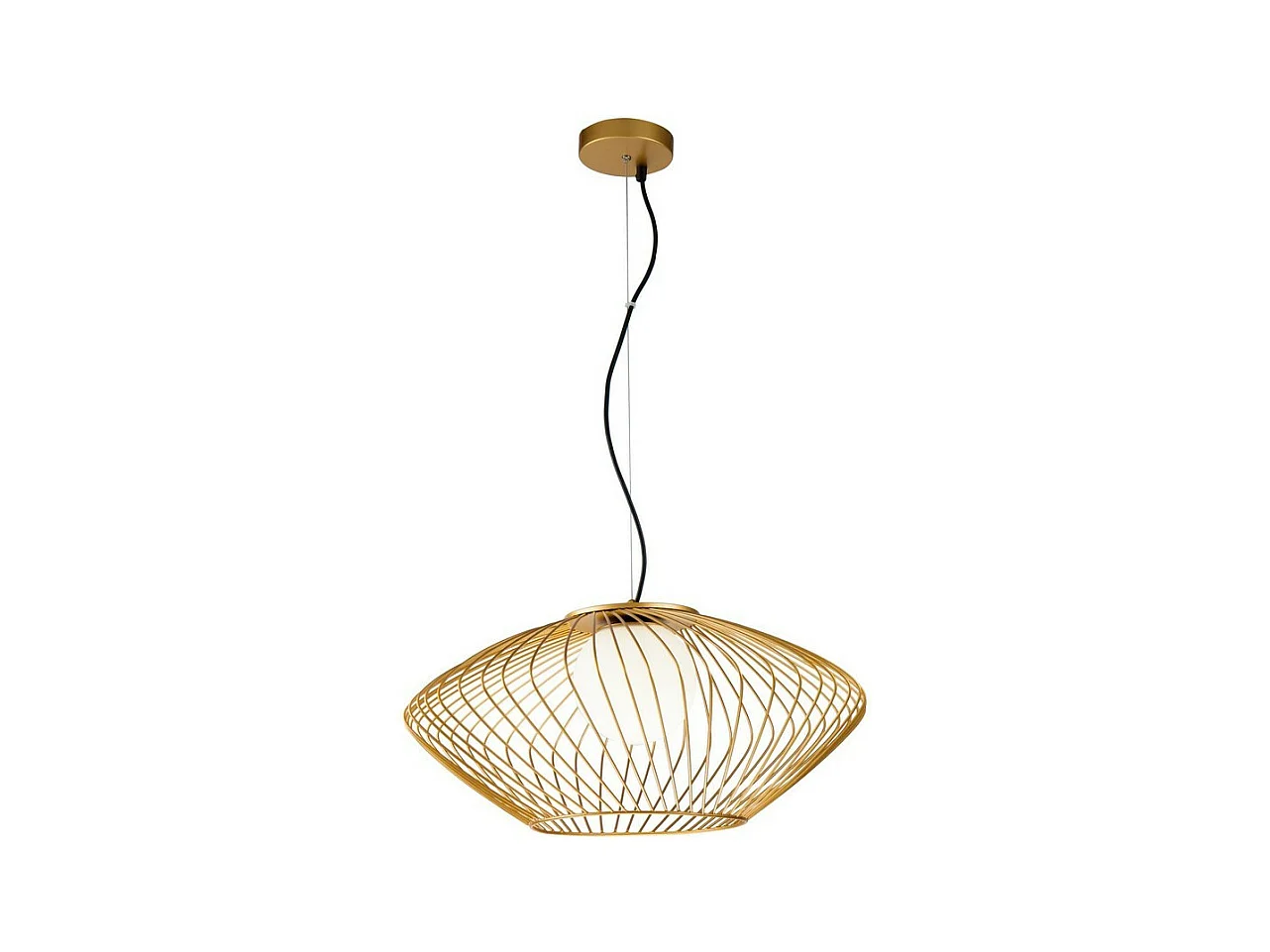 Plec Plafonnier Cage doré, 1 lumière, E27