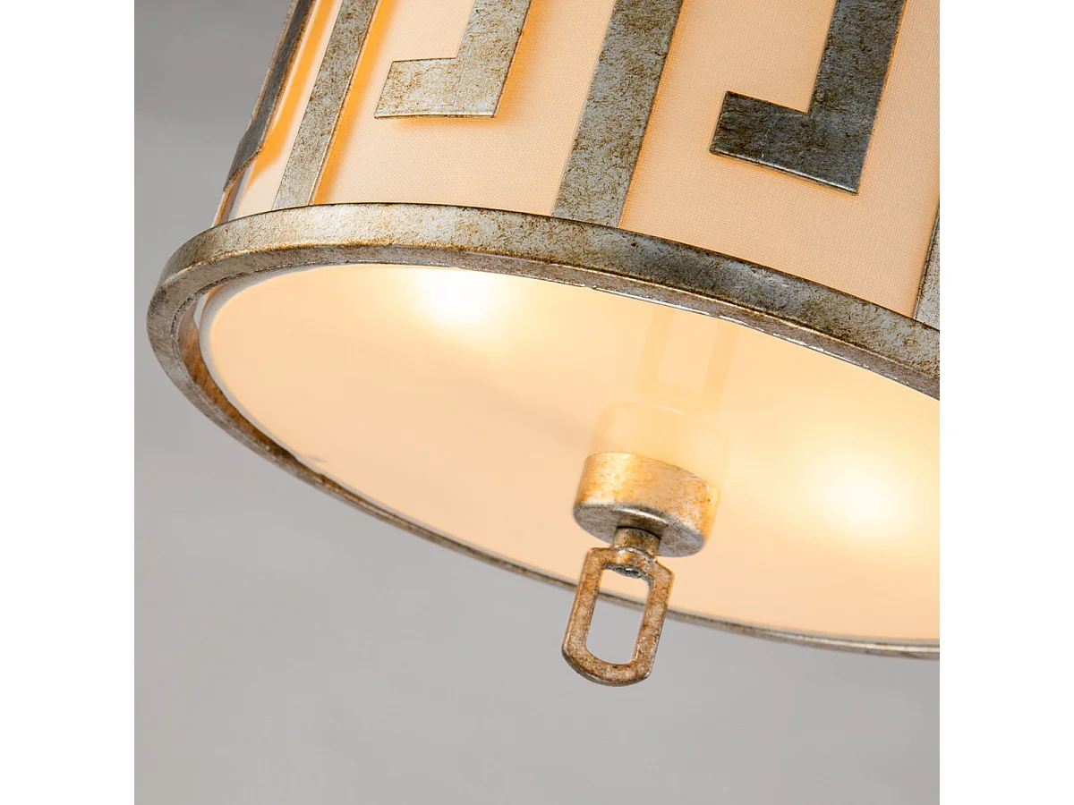 Elstead Lemuria - 2 leichte mittelgroße runde Decke Duo-Mount Anhänger Gold, E27