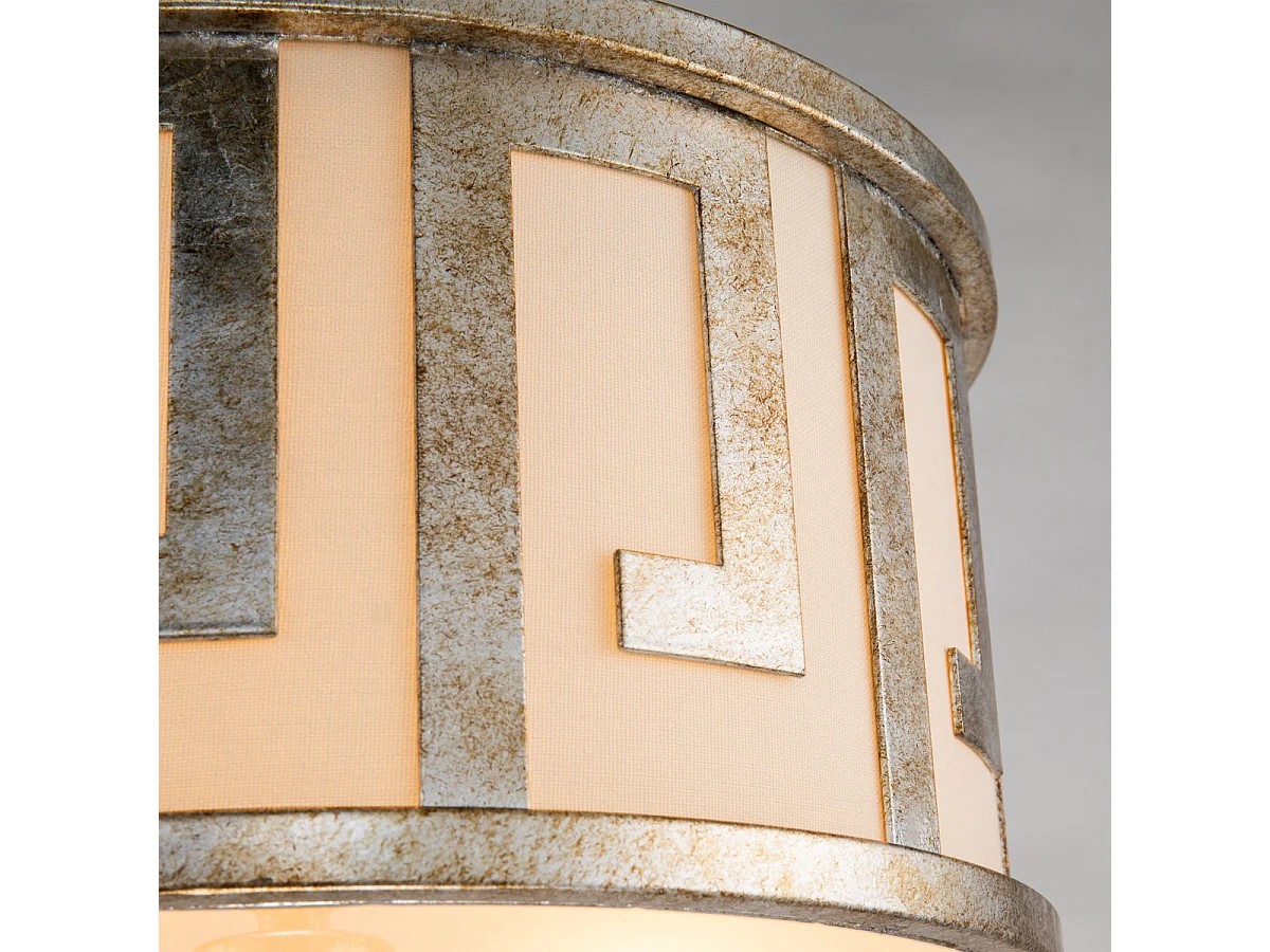 Elstead Lemuria - 2 leichte mittelgroße runde Decke Duo-Mount Anhänger Gold, E27