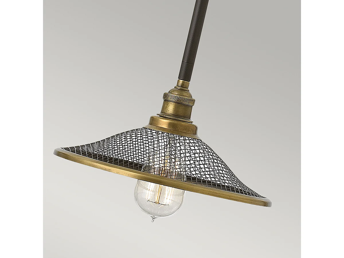 Elstead Rigby 1 ljuskupol takhänge Buckeye brons, E27