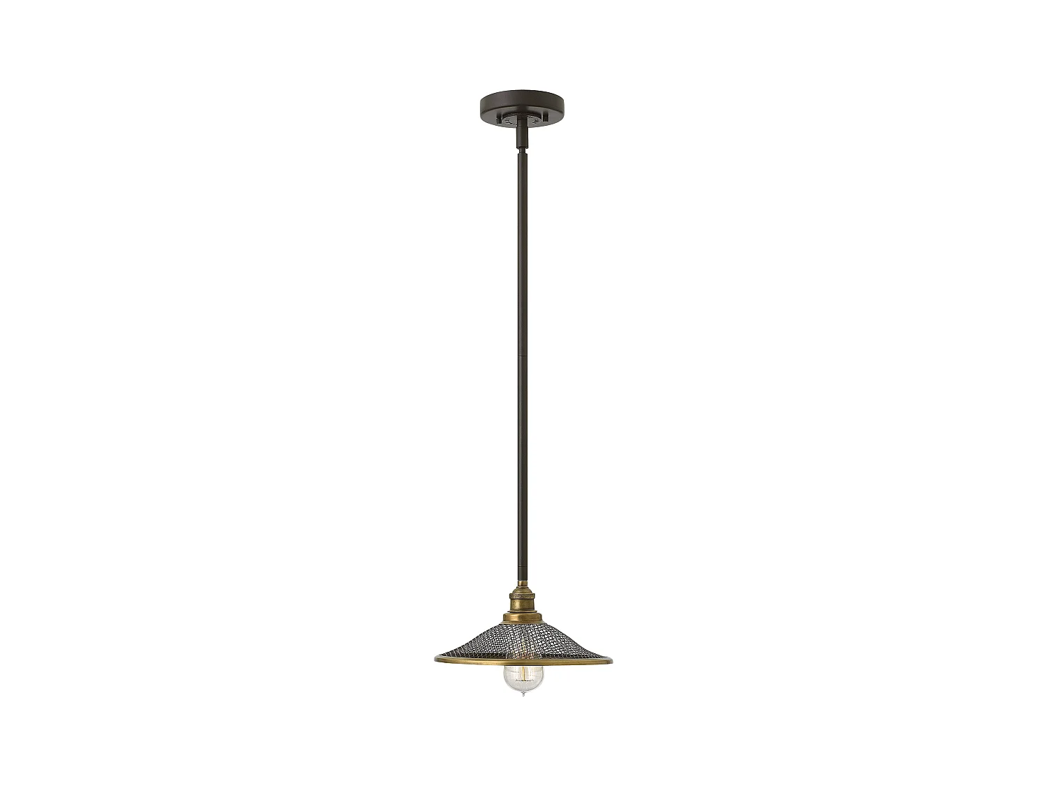 Elstead Rigby Luminaire suspendu à 1 ampoule en forme de dôme Buckeye Bronze, E27