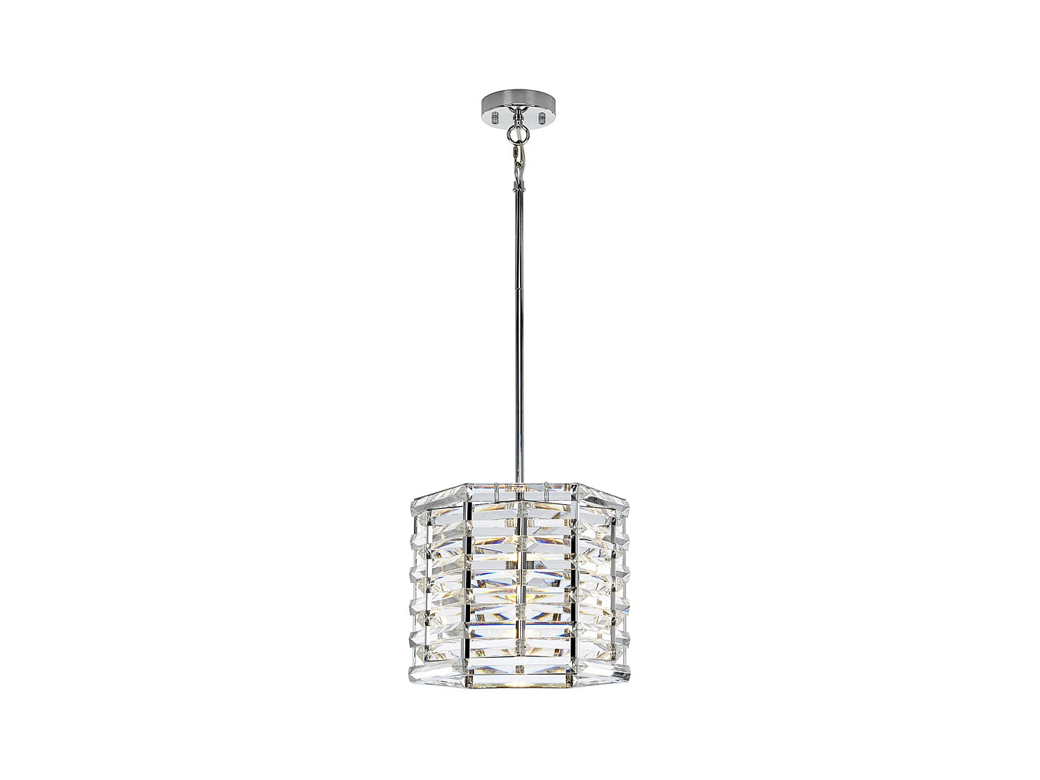 Luminaire suspendu à 1 lumière Elstead Shoal, nickel poli, E27