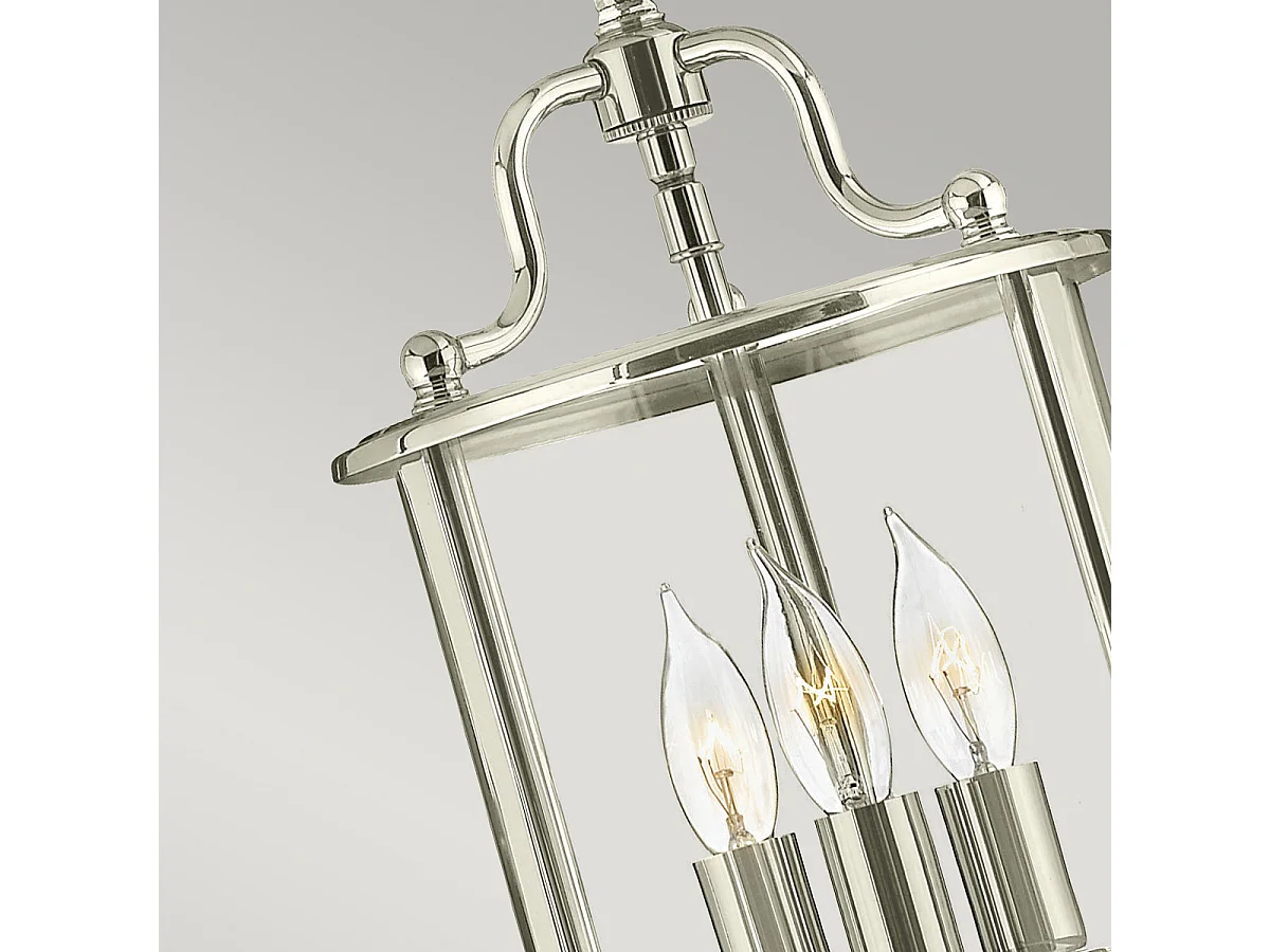 Elstead Gentry - 3 leichte kleine Deckenlaterne Anhänger aus poliertem Messing, E14