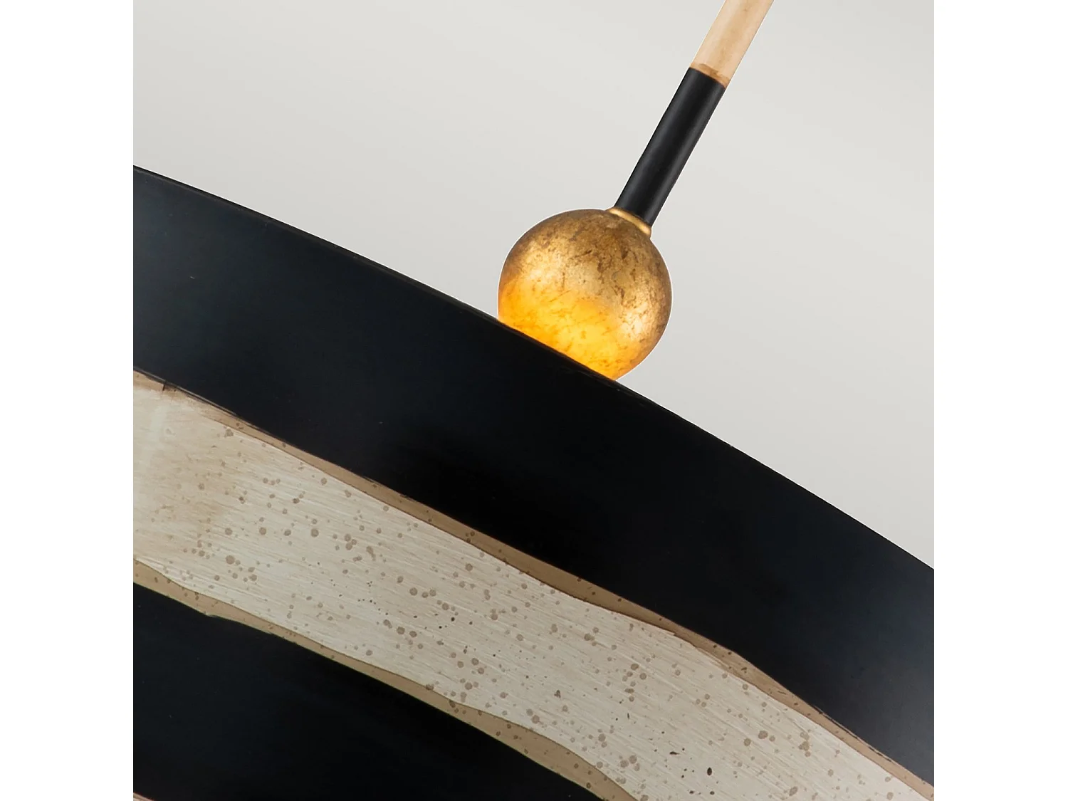 Elstead South Beach Suspension à 1 lumière, noir, crème, E27