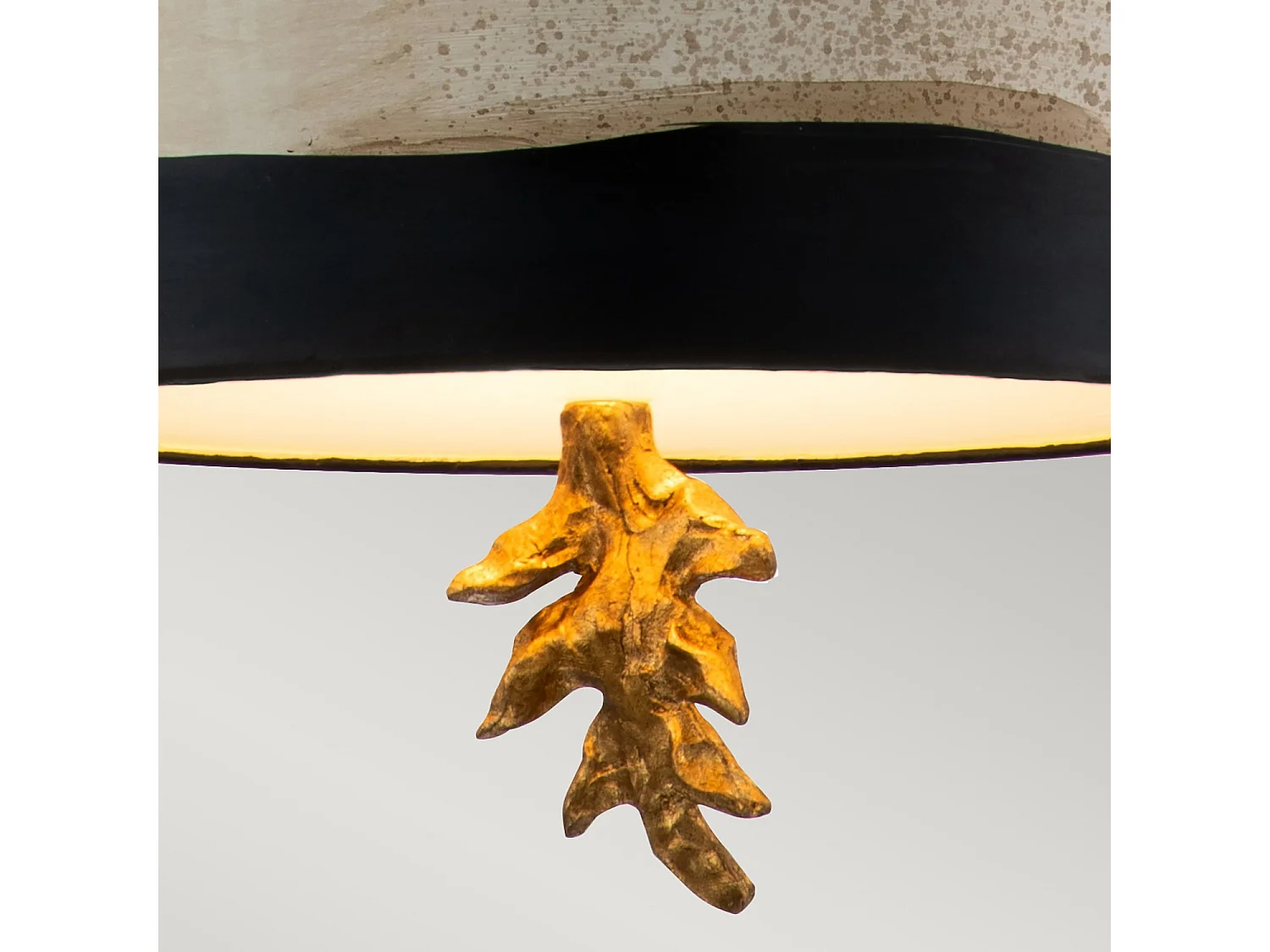 Elstead South Beach Suspension à 1 lumière, noir, crème, E27