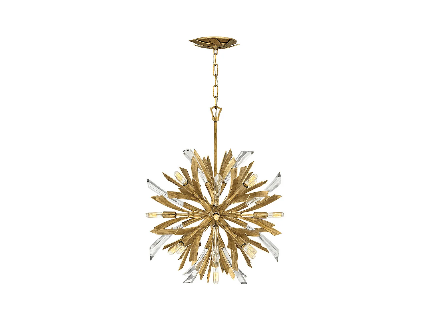 Vida Hinkley Fredrick Ramond Petit pendentif à 13 ampoules Or bruni