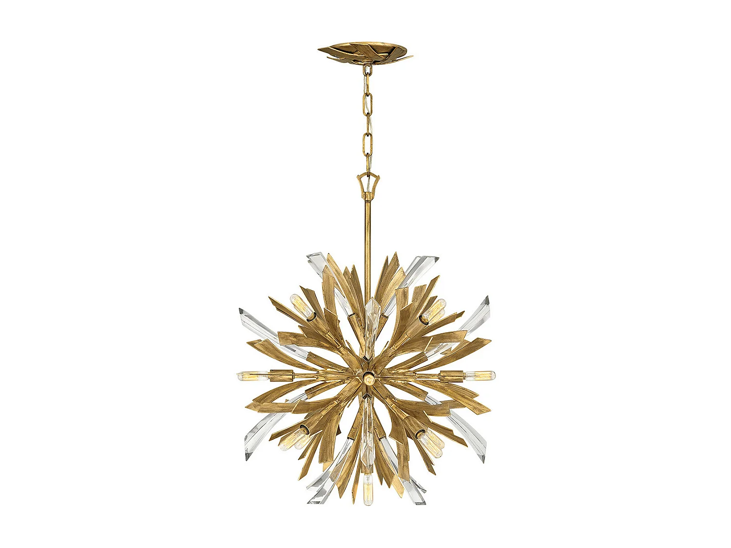 Vida Hinkley Fredrick Ramond Petit pendentif à 13 ampoules Or bruni