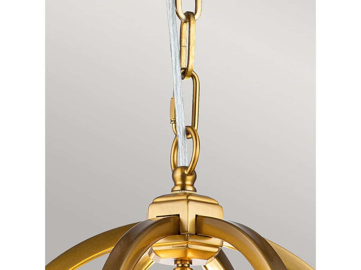 Elstead Feiss Corinne Plafoniera a sospensione sferica in ottone brunito