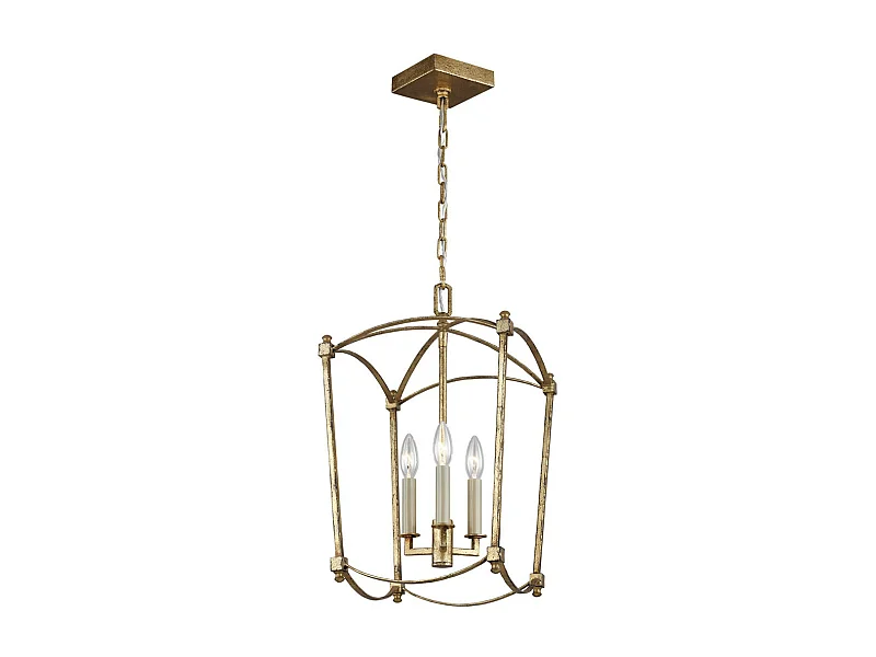 Elstead Feiss Thayer Lanterne Pendente Plafoniera Oro Antico