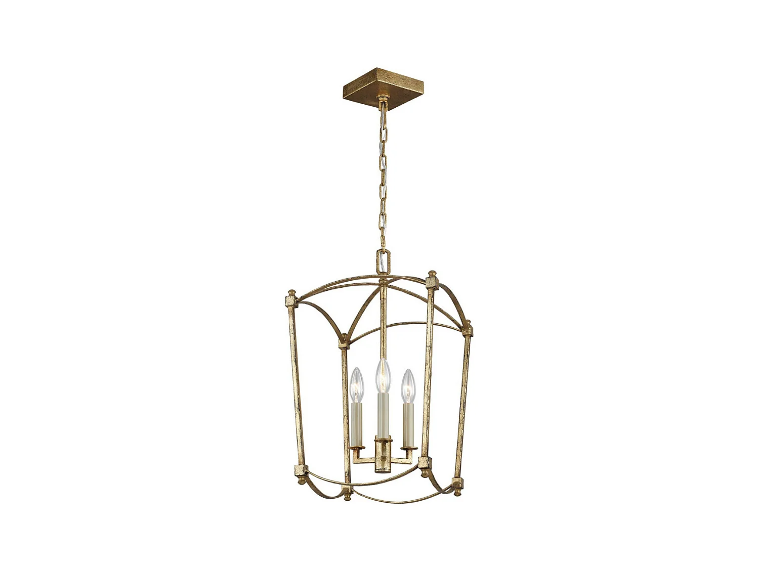 Elstead Feiss Thayer Lanternes Suspension Plafonnier Or Antique
