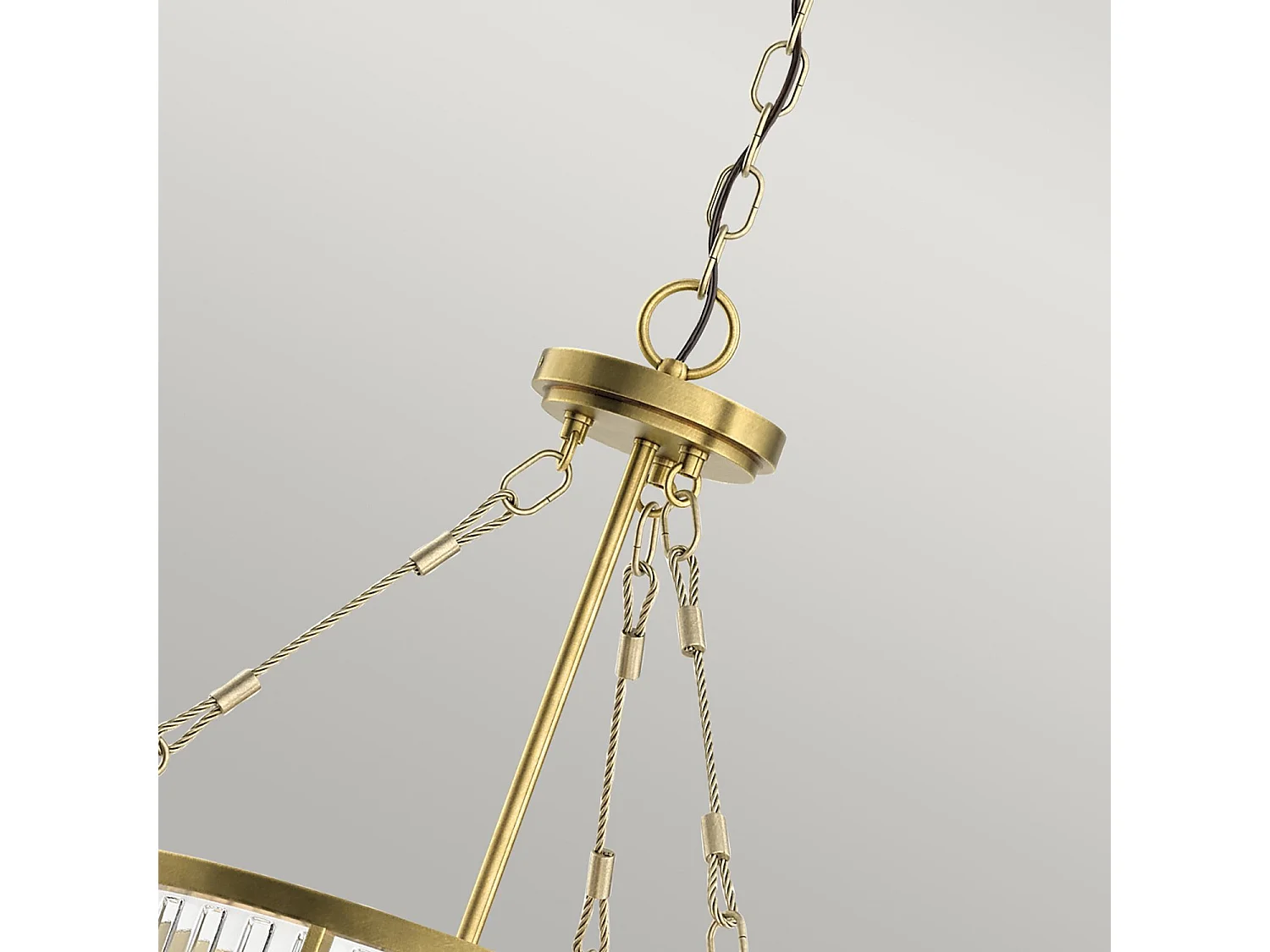 Elstead Kichler Roux Plafonnier Suspension Cylindrique Laiton Naturel